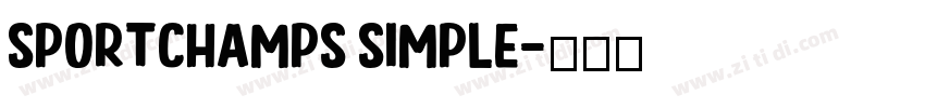 sportchamps simple字体转换